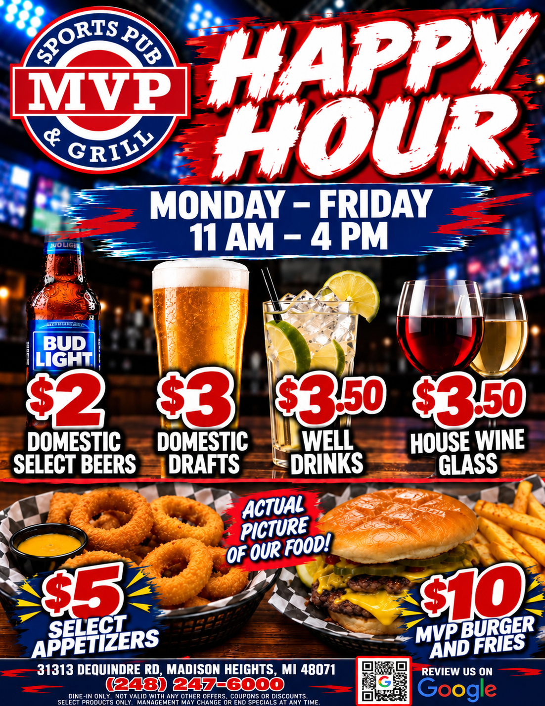 MVP Happy Hour flyer
